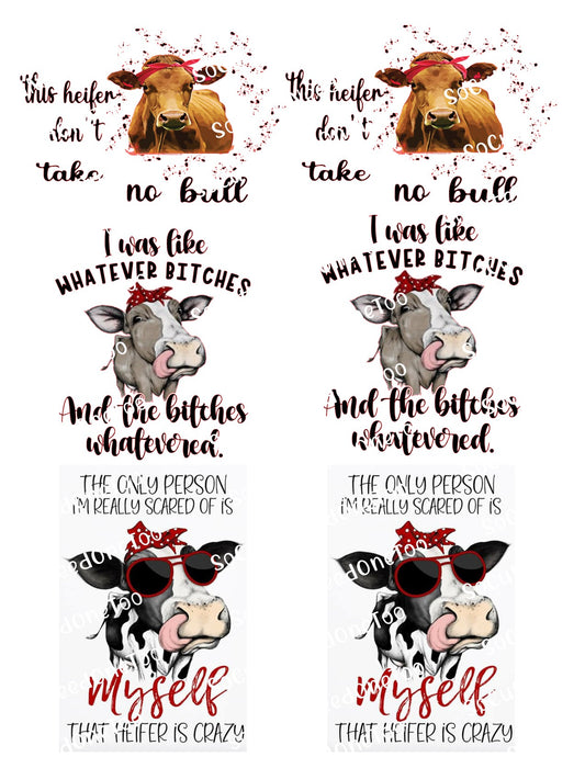 Animals_Cursing Waterslide Decals SoCuteINeedOneToo