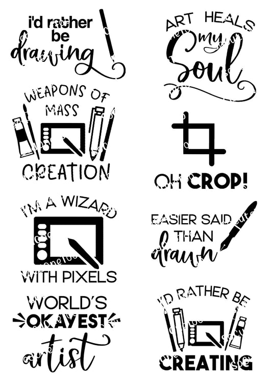  Artist_Life Waterslide Decals Socuteineedonetoo