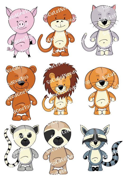 Baby_Animals_2_ Waterslide Decals Socuteineedonetoo