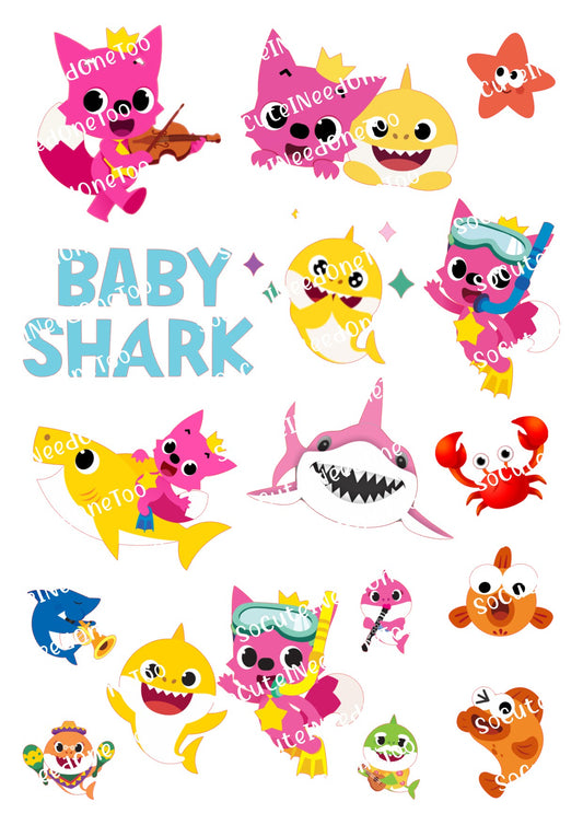 Baby Shark #2 Waterslide Decals