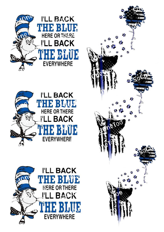 Back_The_Blue #2Waterslide Decals SoCuteINeedOneToo