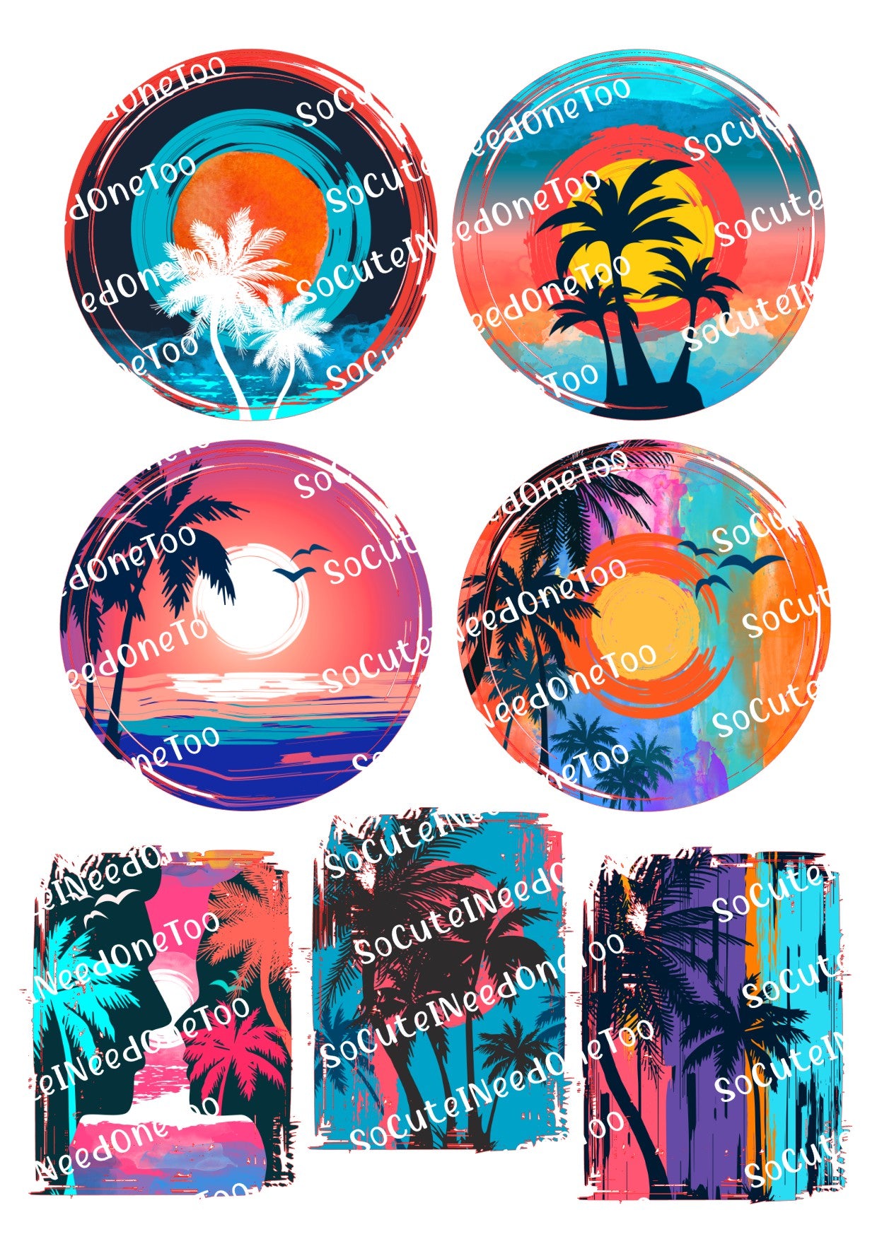 Beach_Sunset_Backgrounds Waterslide Decals