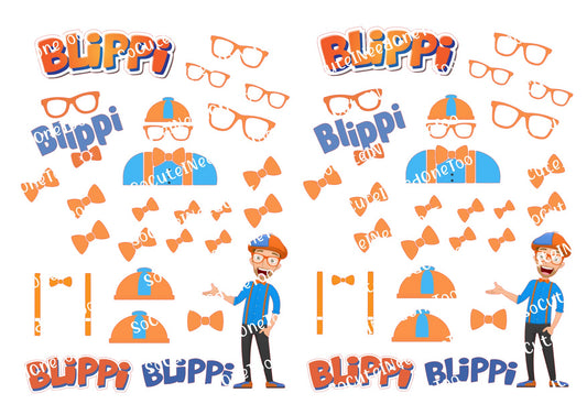 Blippi #2  Waterslide Decals