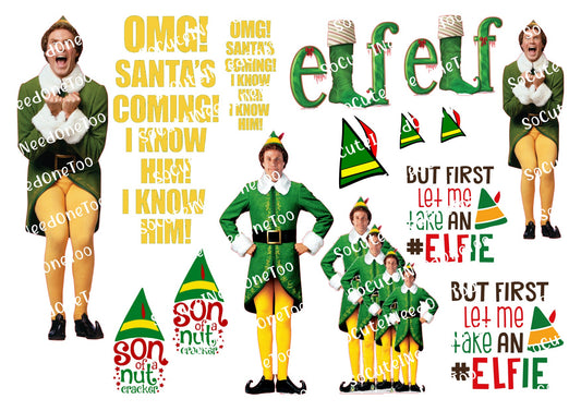Buddy The Elf Waterslide Decals SoCuteINeedOneToo