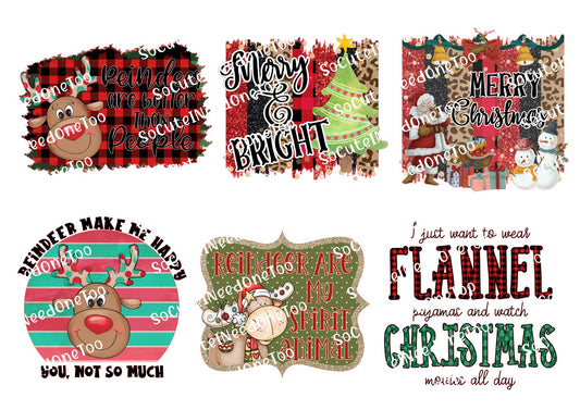 Christmas #10 Waterslide Decals