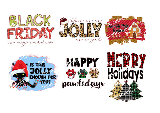 Christmas #11 Waterslide Decals