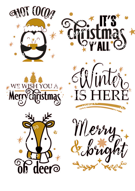 Christmas #13 Waterslide Decals