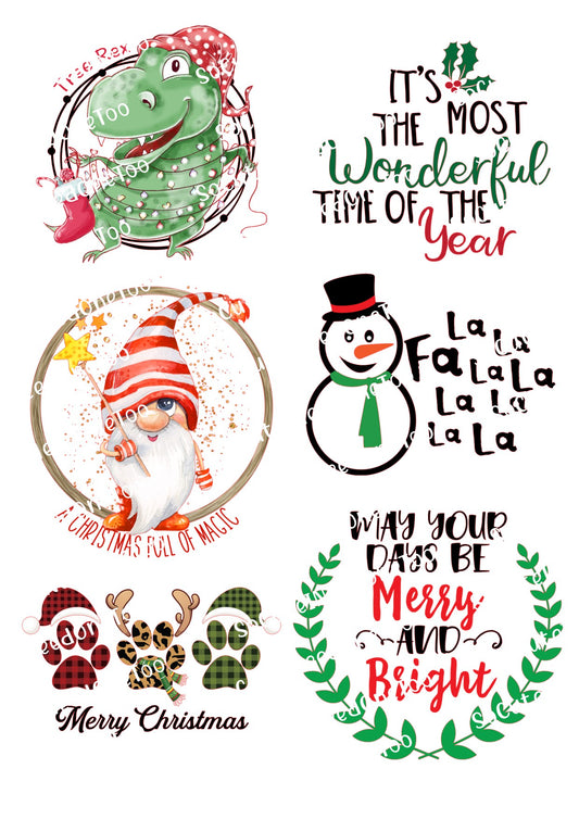 Christmas #14 Waterslide Decals
