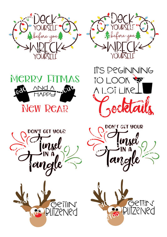 Christmas #15 Waterslide Decals