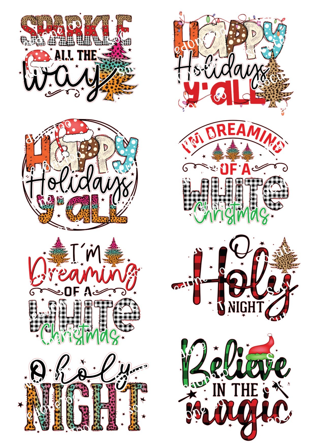 I'm Dreaming of a white Christmas, O Holy Night