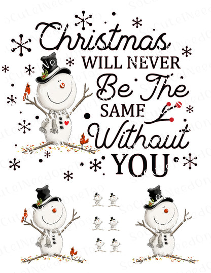 Christmas Will Never Be The Same Waterslide Decals