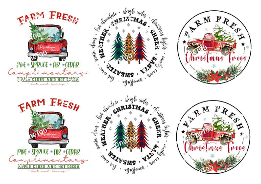 Farm Fresh - Apple Cider - Waterslide Decals