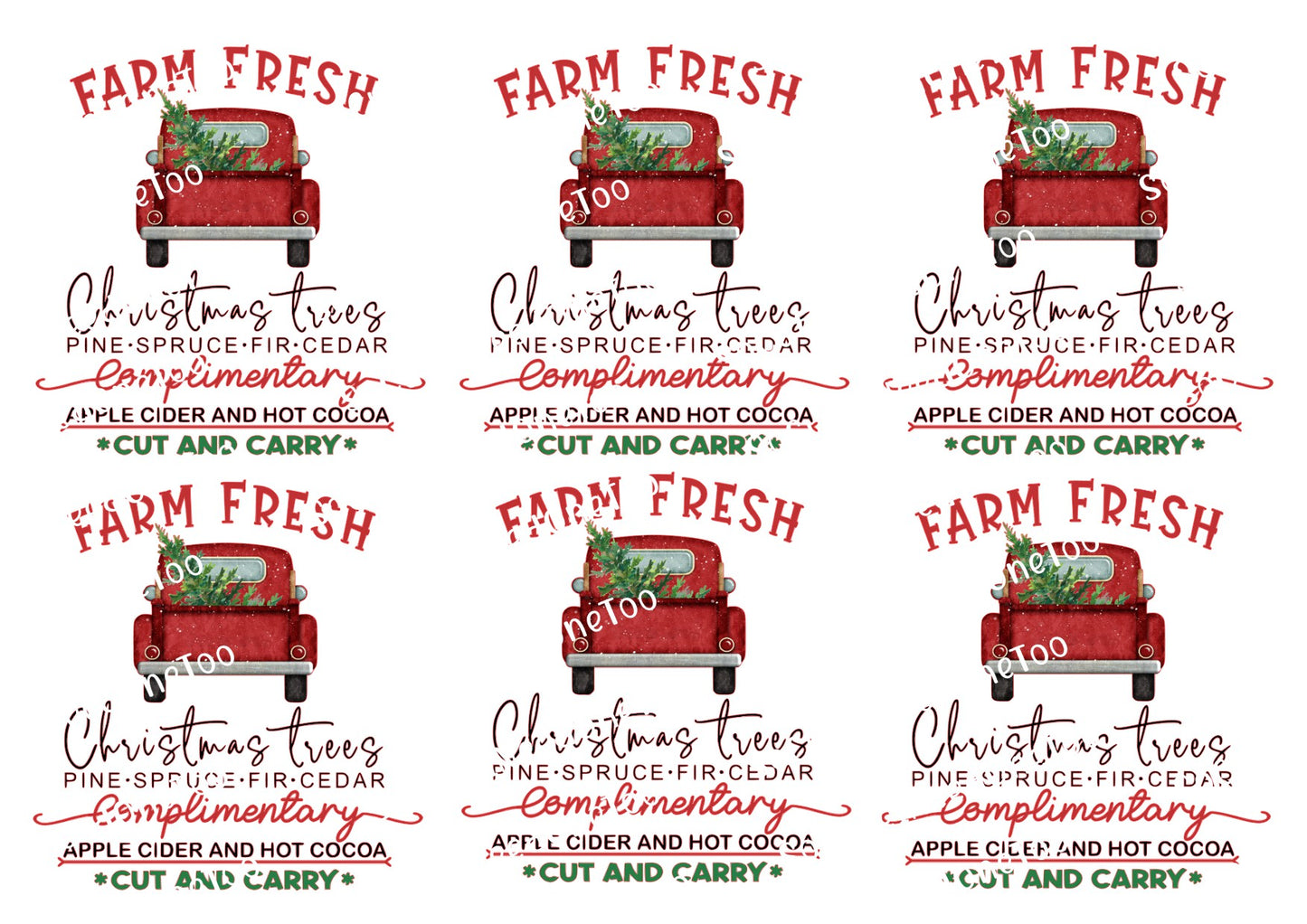 Farm Fresh Truck FS Decals