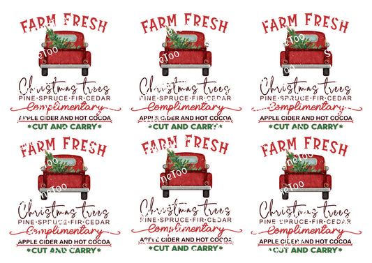 Farm Fresh Truck FS Decals