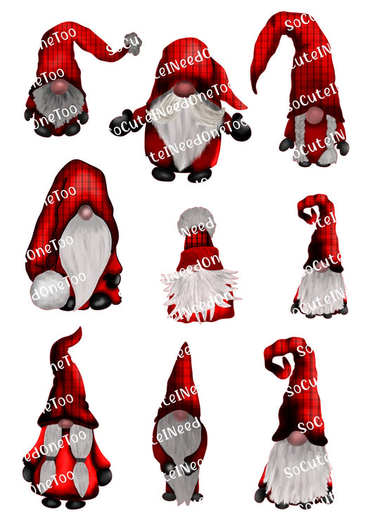 Gnomes #6  Waterslide Decals- SoCuteINeedOneToo