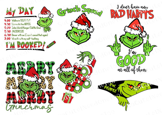 Grinch #54 Waterslide Decals