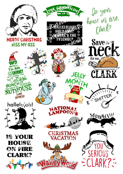 Griswold's Theme Selection of Waterslide Decals - SoCuteINeedOneToo