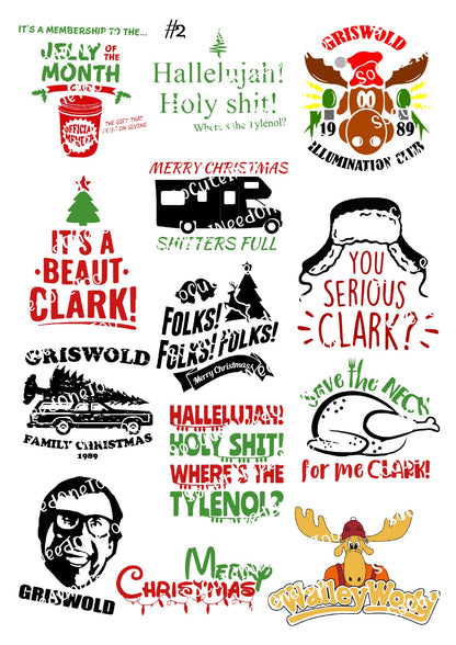 Griswold's Theme Selection of Waterslide Decals - SoCuteINeedOneToo