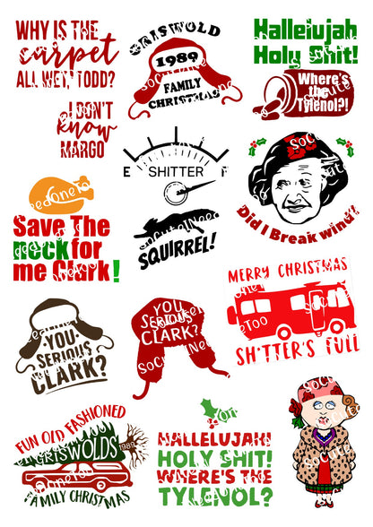 Griswold's Theme Selection of Waterslide Decals - SoCuteINeedOneToo