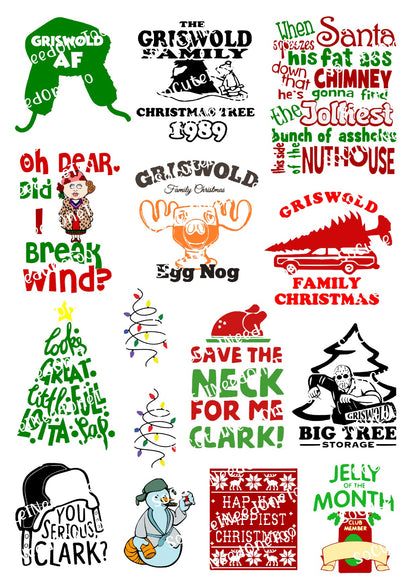 Griswold's Theme Selection of Waterslide Decals - SoCuteINeedOneToo