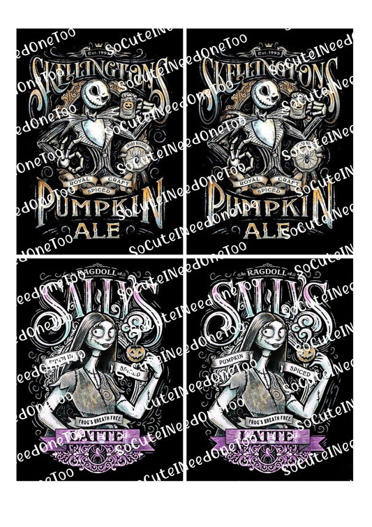 Jack and Sally #11 Waterslide Decals

