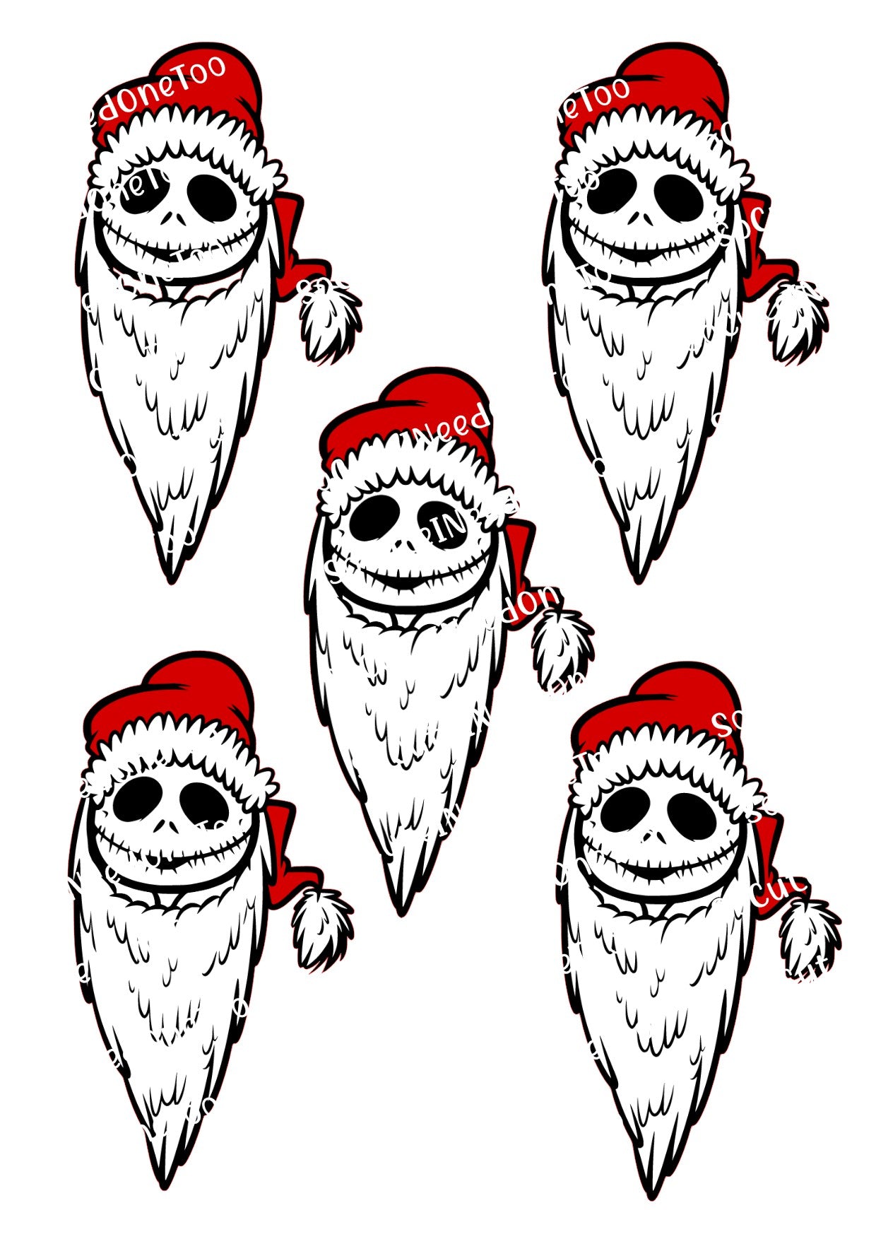 Jack Santa Clause Waterslide Decals SoCuteINeedOneToo