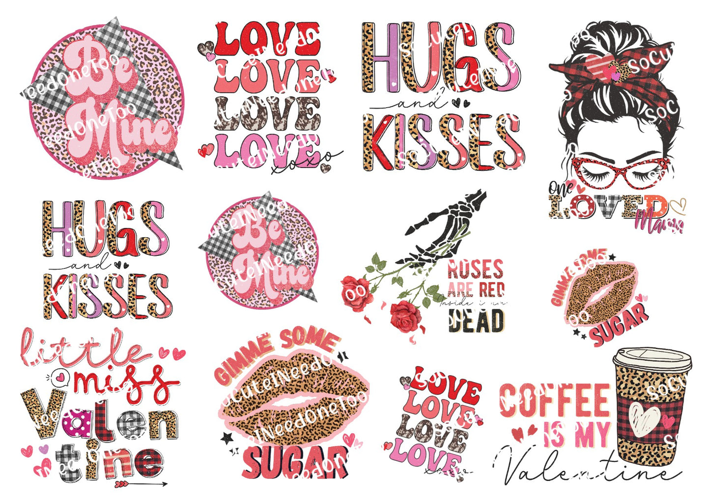 Valentine's Day - Be Mine Waterslide Decals - SoCuteINeedOneToo