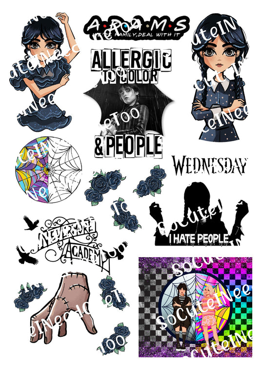  Wednesday_3 Waterslide Decals Socuteineedonetoo