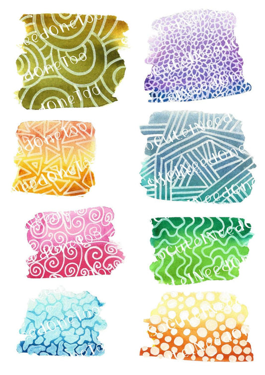 Abstract Backgrounds Waterslide Decals - SoCuteINeedOneToo