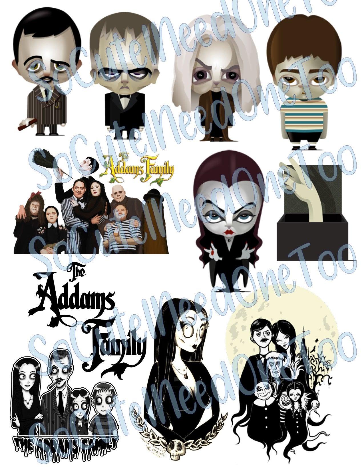 Addams Family #1 Waterslide Decals - SoCuteINeedOneToo