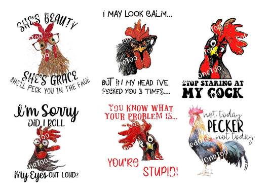 Adult Sayings #2 Waterslide Decals - SoCuteINeedOneToo