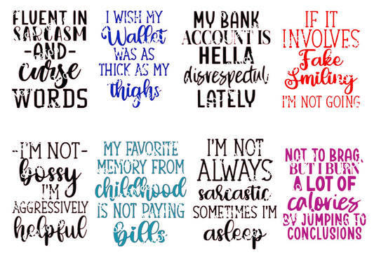 Adult Sayings Fluent In Sarcasm -socuteineedonetoo