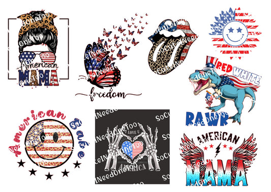 America Love #1 Waterslide Decals - SoCuteINeedOneToo