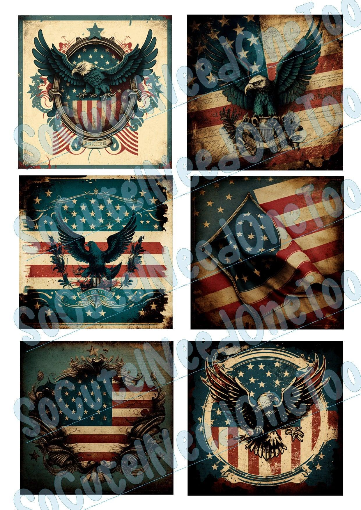 American Flags - Eagles Decals - SoCuteINeedOneToo