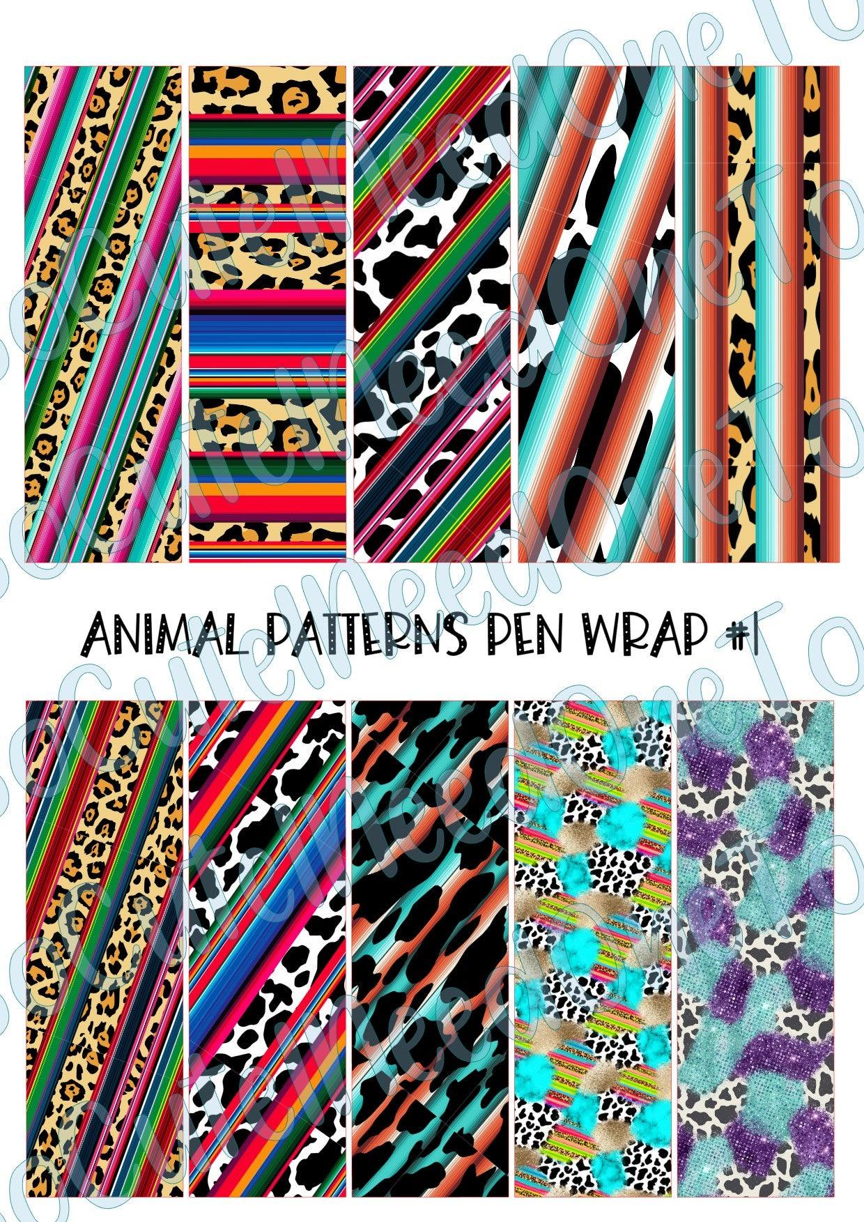 Animal Pattern Pen Wraps #1 - SoCuteINeedOneToo