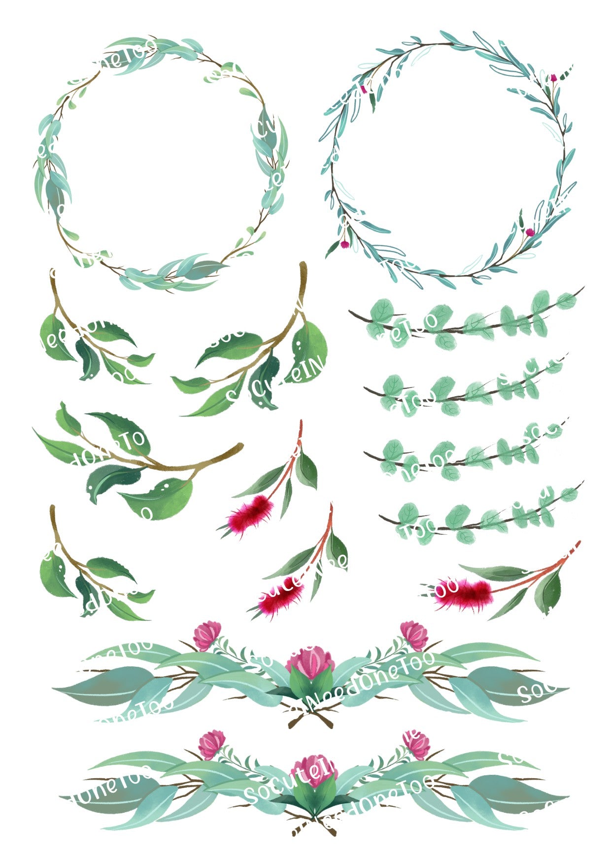 Australian Friends #1 Waterslide Decals - SoCuteINeedOneToo