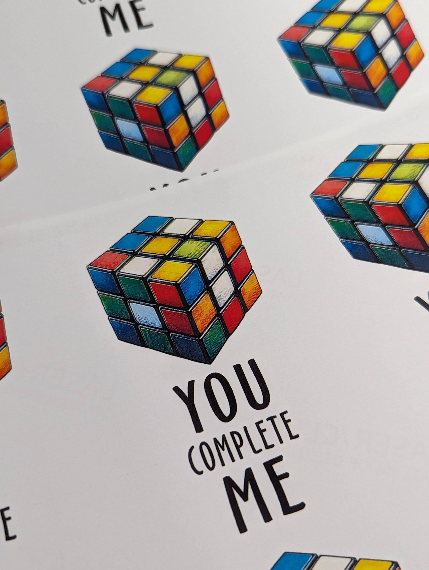 Avocado & Rubik's Cube You Complete Me - Waterslide Decals - SoCuteINeedOneToo