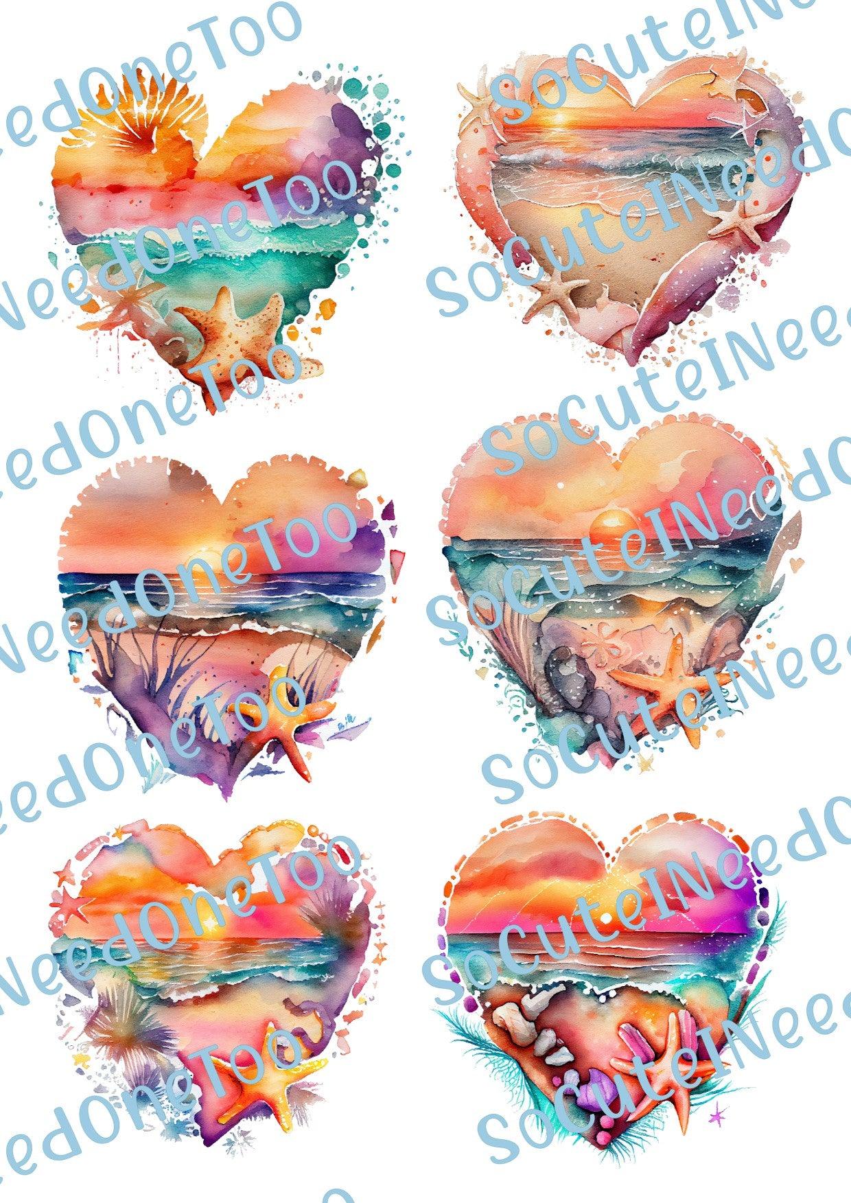 Beach Hearts Collection of Waterslide - SoCuteINeedOneToo