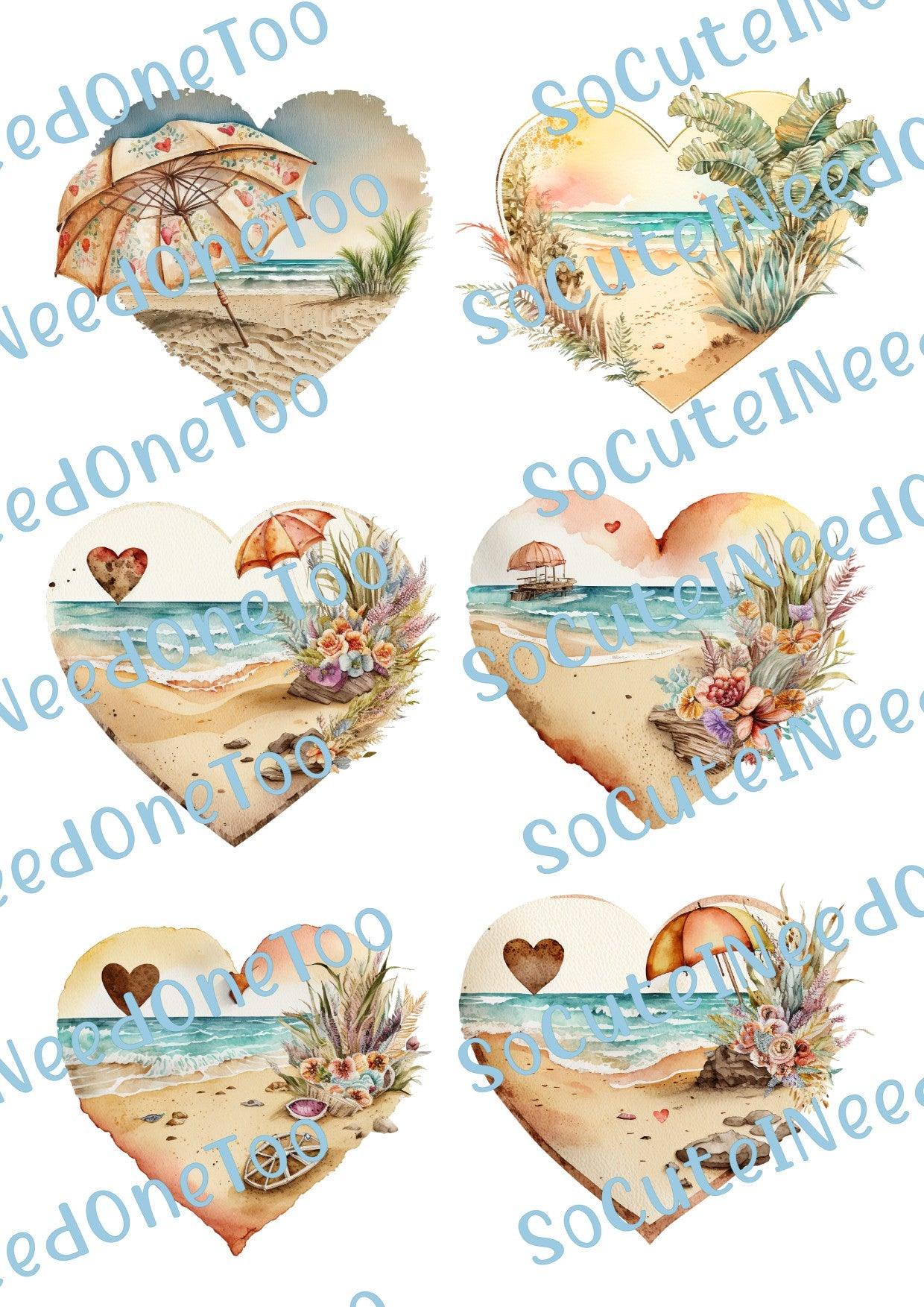 Beach Hearts Collection of Waterslide - SoCuteINeedOneToo