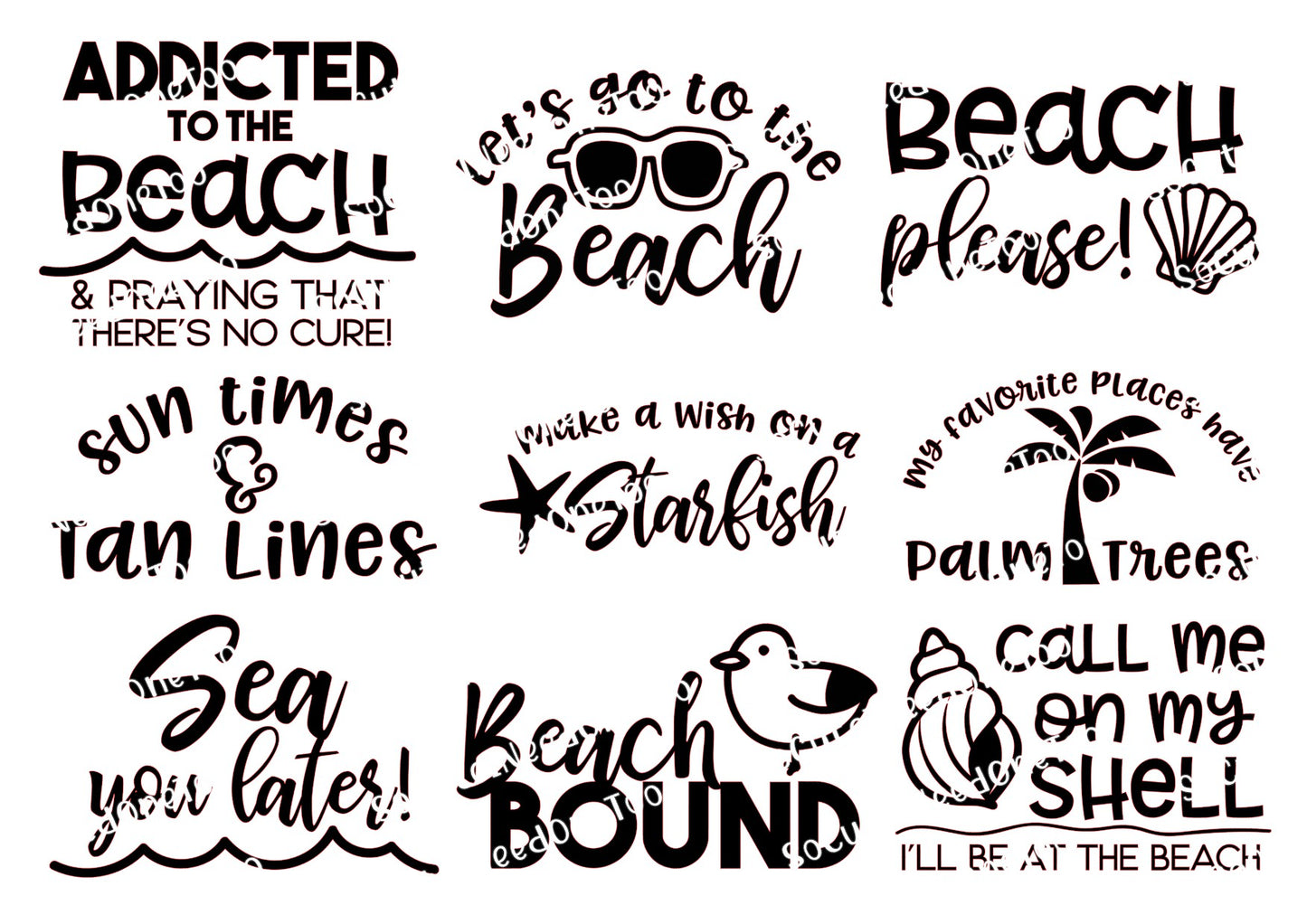 beach-life-on-clear white-laser-printed-waterslide-paper socuteineedonetoo
