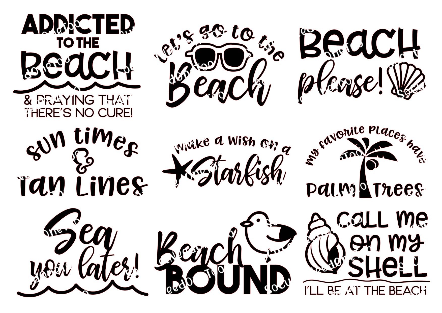 beach-life-on-clear white-laser-printed-waterslide-paper socuteineedonetoo