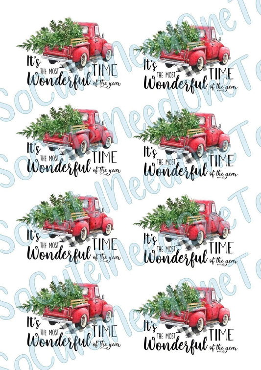 Christmas - It's The Most Beautiful Time Waterslide Decals - SoCuteINeedOneToo