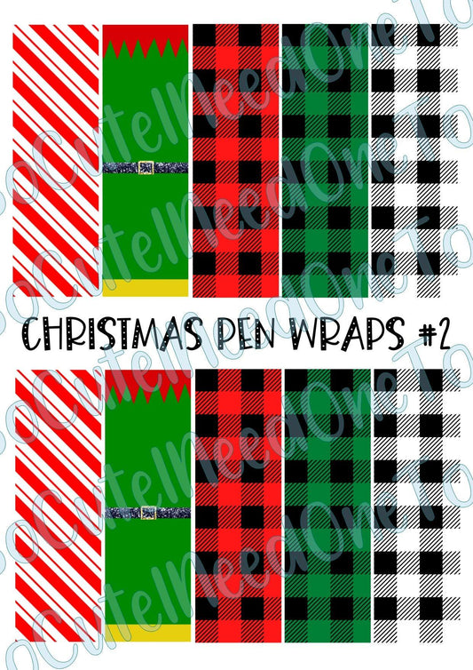 Christmas Pen Wraps #2 - SoCuteINeedOneToo