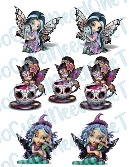 Fairies #1 on Clear/White Waterslide Paper Ready To Use - SoCuteINeedOneToo