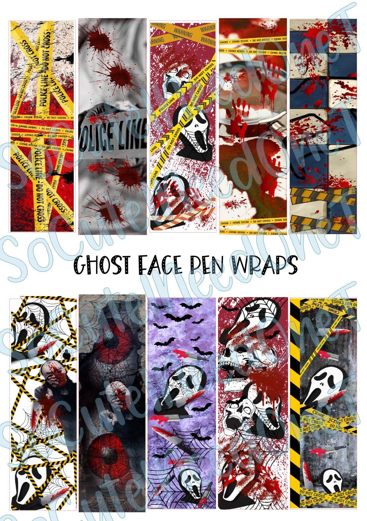 Ghostface Pen Wraps - SoCuteINeedOneToo