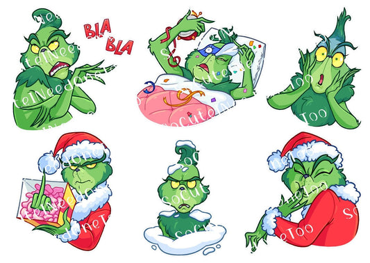 Grinch #37 Waterslide Decals - SoCuteINeedOneToo