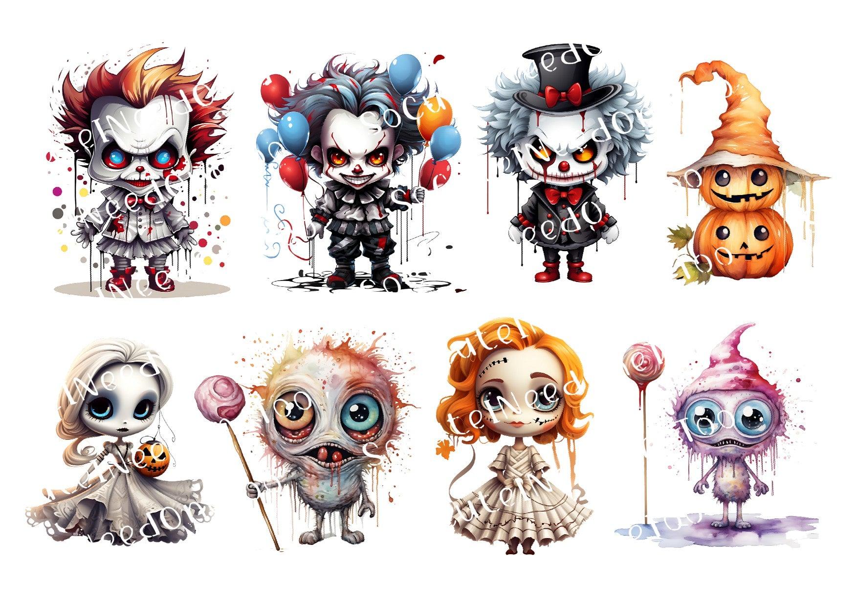 Halloween Dolls Waterslide Decals - SoCuteINeedOneToo