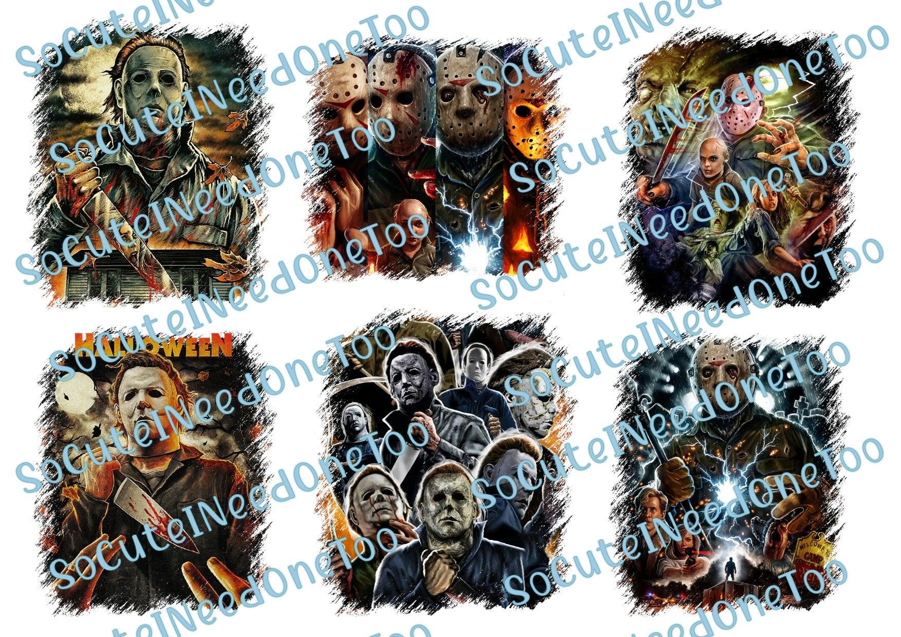 Halloween Killers #1 Waterslide Decals - SoCuteINeedOneToo