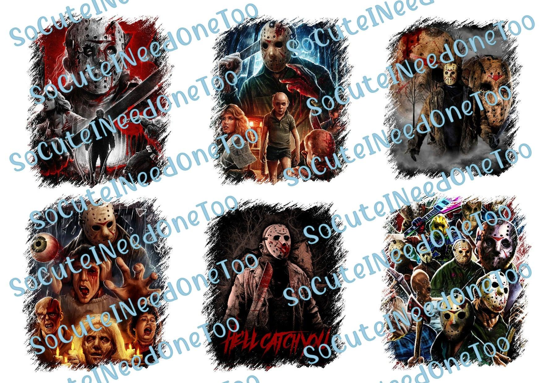Halloween Killers #3 Waterslide Decals - SoCuteINeedOneToo