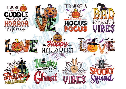 Halloween Sayings on Waterslide Paper - SoCuteINeedOneToo